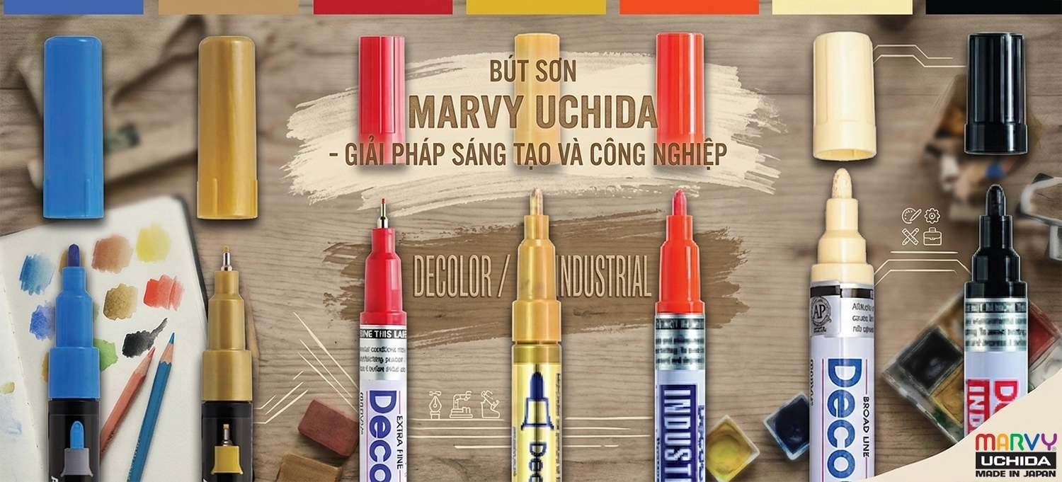 Bút Sơn Công Nghiệp Marvy Uchida Nhật Bản – Giải Pháp Đánh Dấu Chuyên Nghiệp Cho Doanh Nghiệp